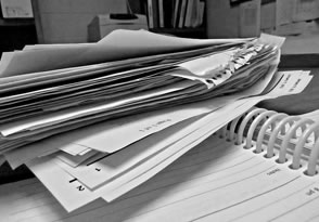 Messy paperwork